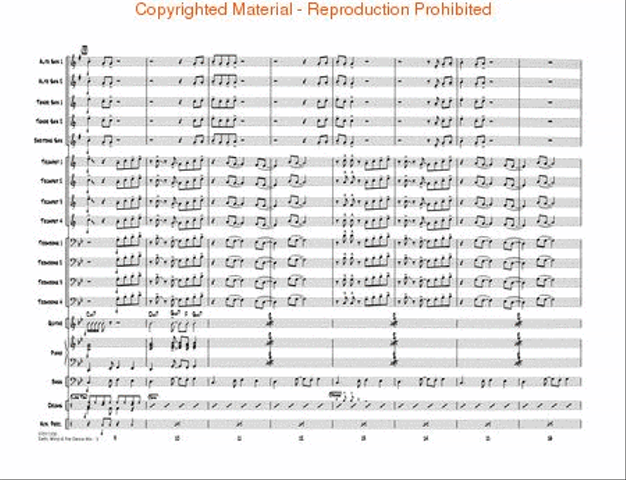 Earth, Wind & Fire Dance Mix Jazz Ensemble scores gallery preview page 3