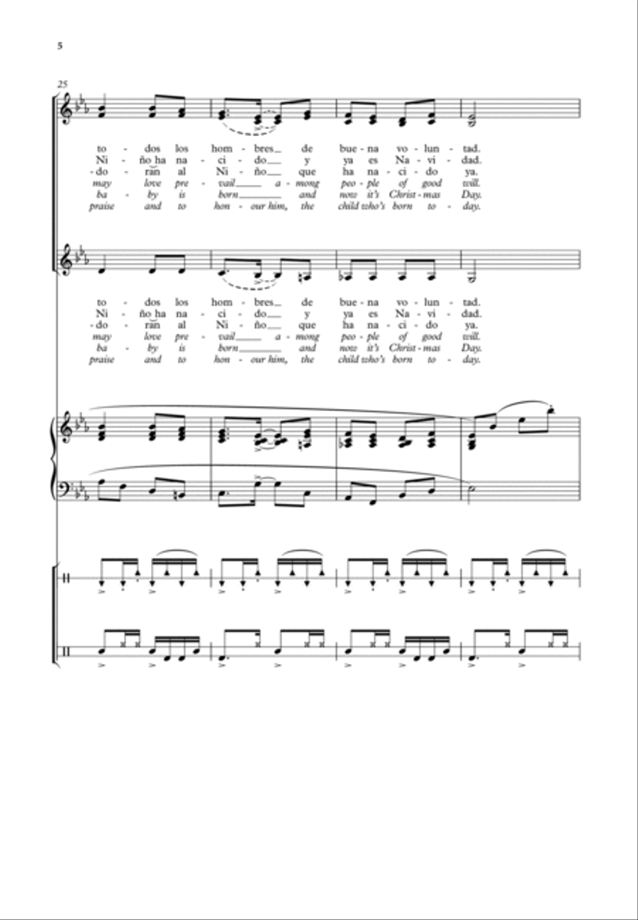 Cantemos a Maria (Let us sing to Mary) SA scores gallery preview page 5