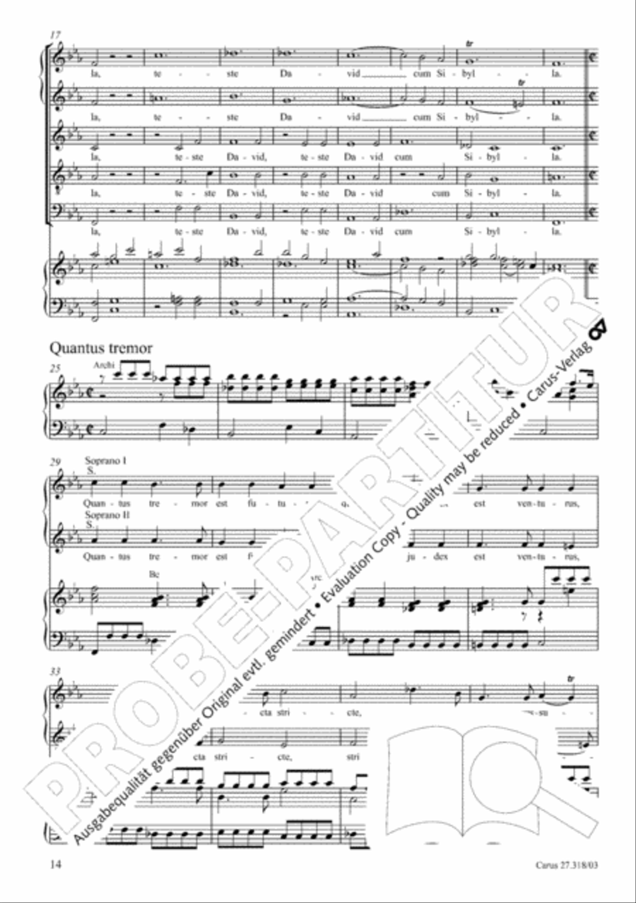 Requiem in F minor SSATB scores gallery preview page 15