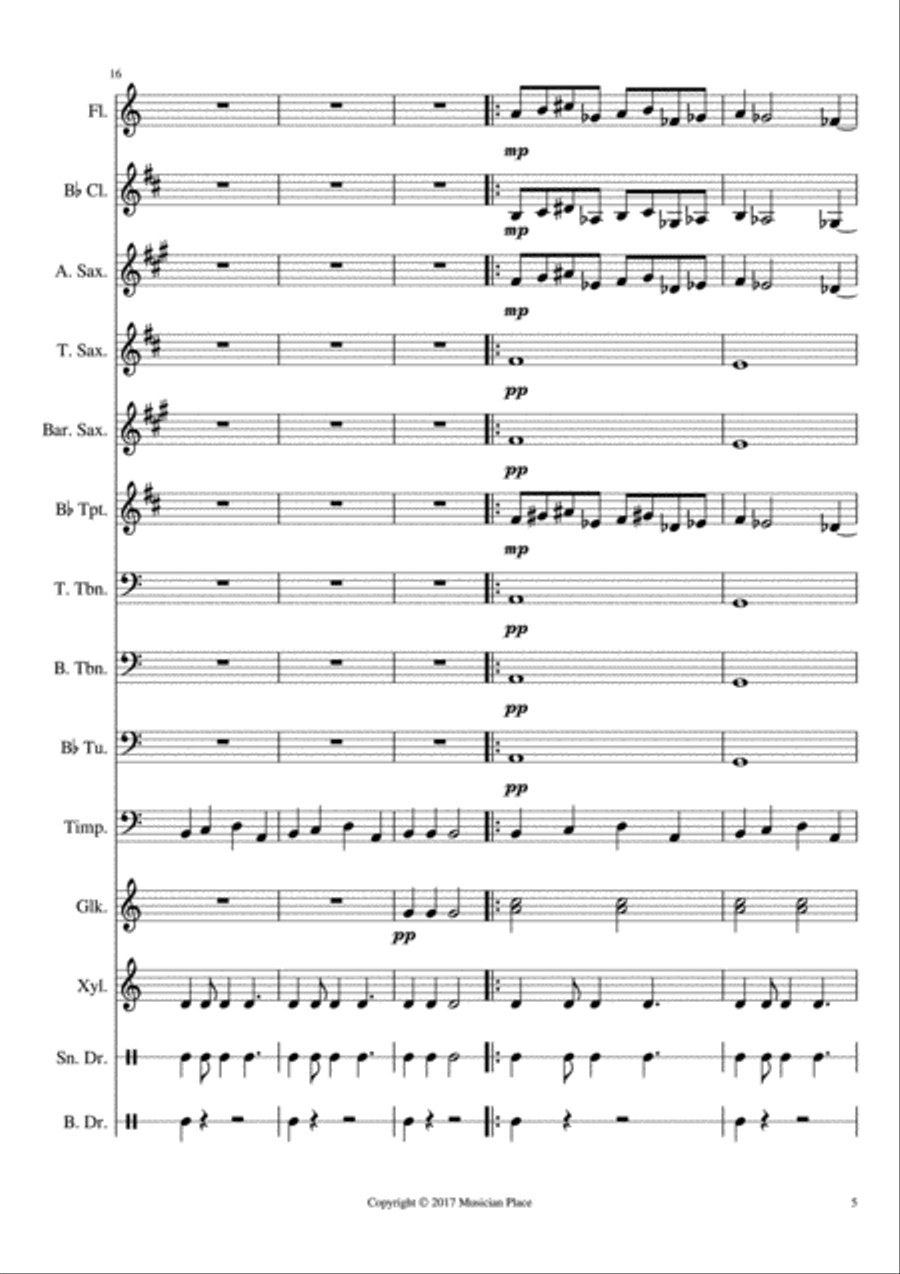 Sunset Large Ensemble scores gallery preview page 5