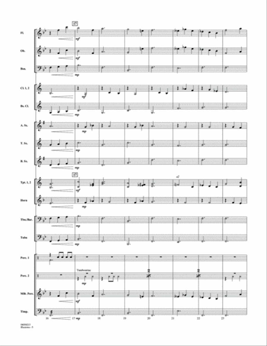 Illusions - Conductor Score (Full Score) Concert Band scores gallery preview page 5
