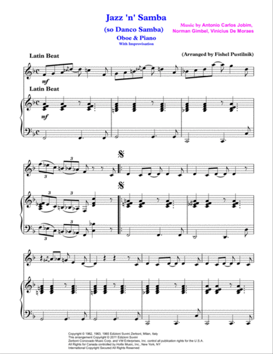 Jazz 'n' Samba (so Danco Samba) Piano scores gallery preview page 2