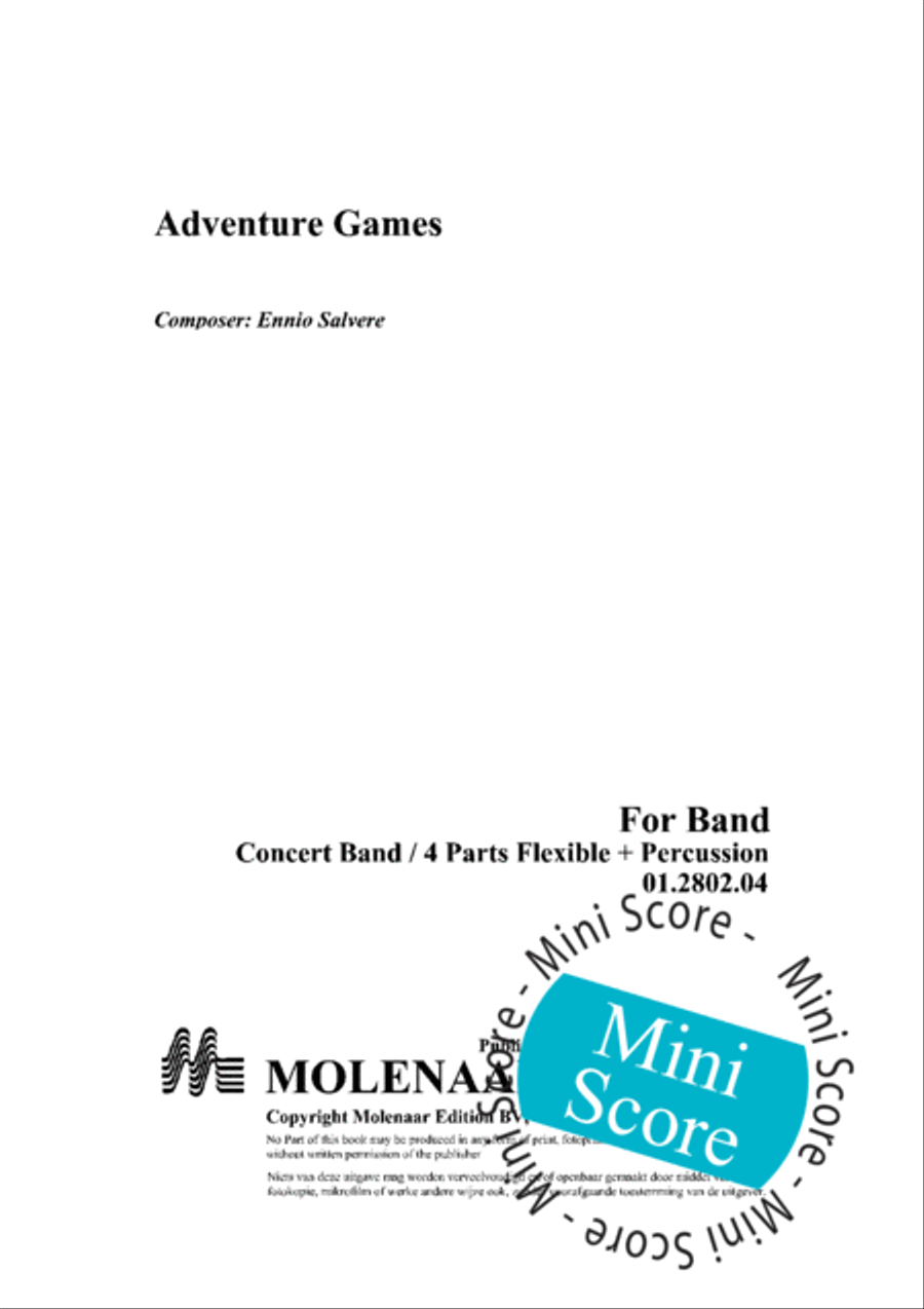 Adventure Games Concert Band scores gallery preview page 3