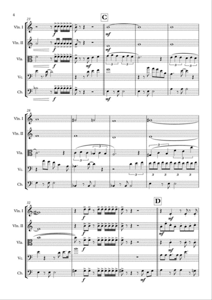 Diamonds Are Forever Diamonds Are Forever String Quintet scores gallery preview page 5
