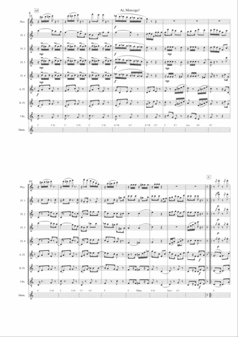 Aí, Morcego! Woodwind Ensemble scores gallery preview page 6