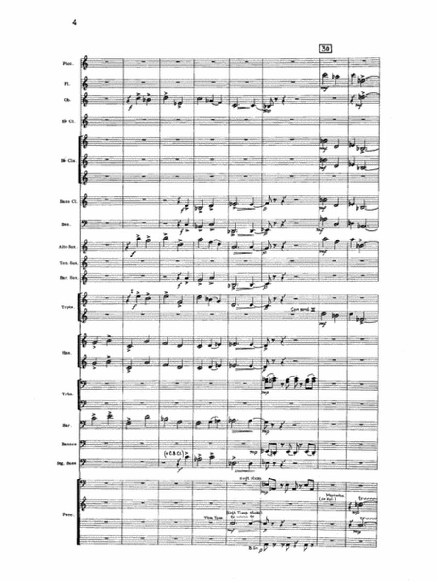 Liturgical Music for Band, Op. 33: Score