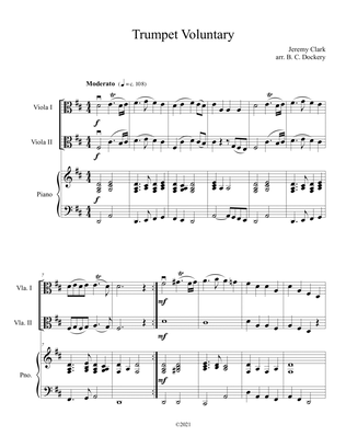 Book cover for Trumpet Voluntary (Viola Duet with Piano Accompaniment)