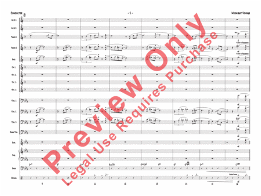 Midnight Voyage (score only) Jazz Ensemble scores gallery preview page 22