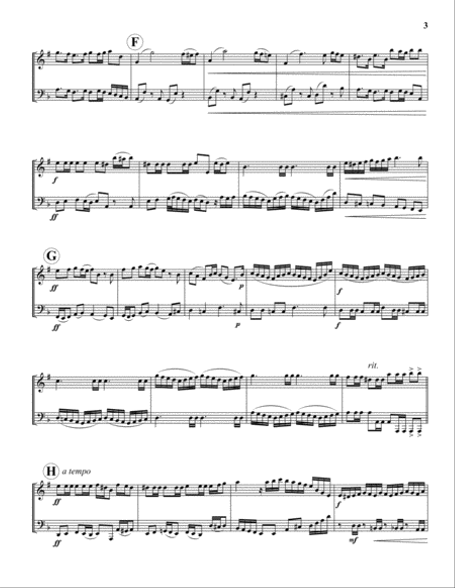 Baroque 'n Brass Baroque 'n Brass Brass Duet scores gallery preview page 3