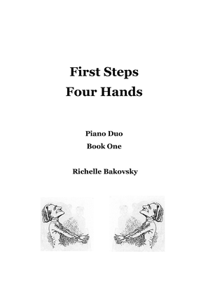Book cover for R. Bakovsky: First Steps Four Hands for Piano Book One, Duet
