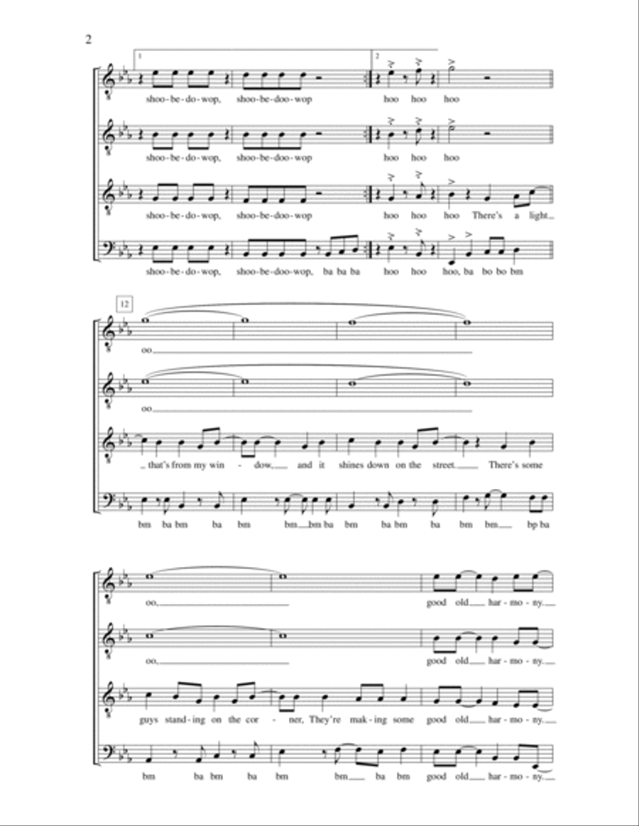 Good Old Acappella TTBB scores gallery preview page 2