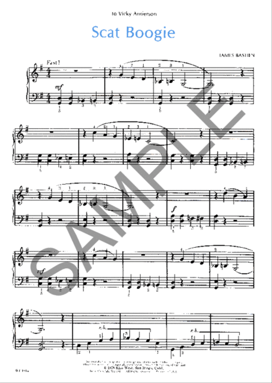 Scat Boogie Piano Method scores gallery preview page 2
