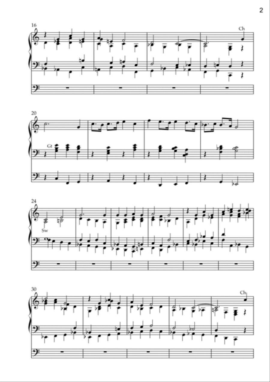 Wachet auf Suite (Organ Solo) by Vidas Pinkevicius Organ Solo scores gallery preview page 3