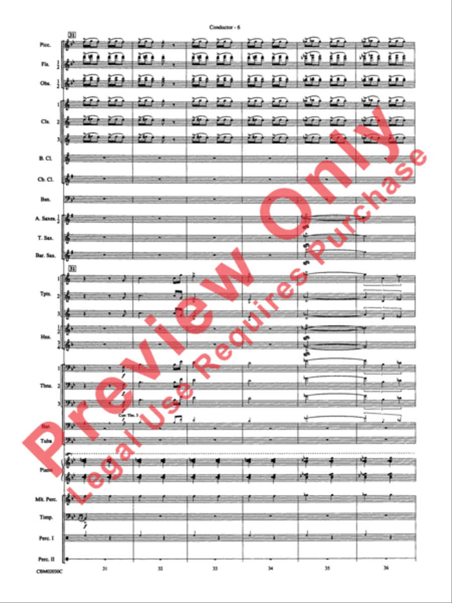 John Williams: Fantasy of Flight (Medley) Concert Band scores gallery preview page 9