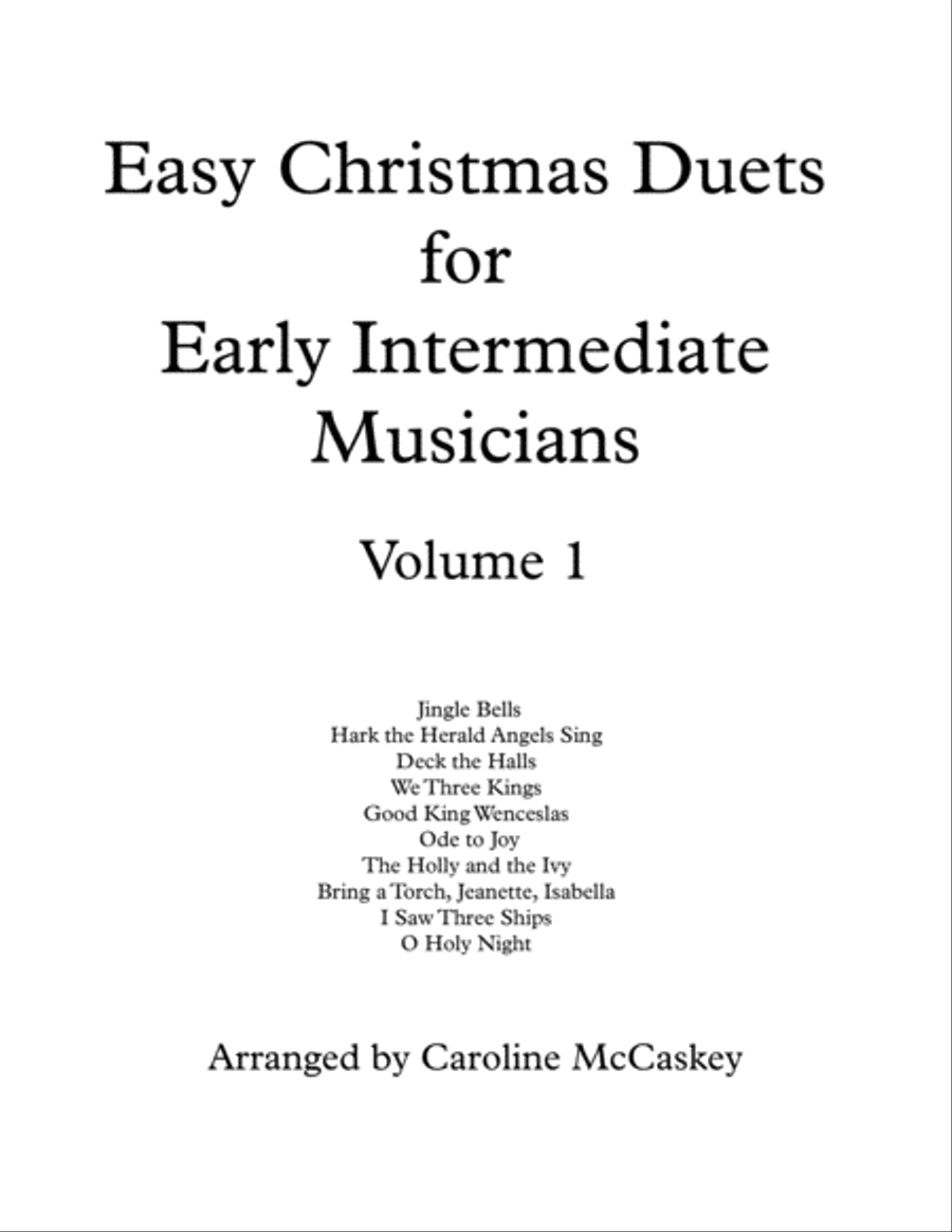 Easy Christmas Duets for Early Intermediate Bass Duet Volume 1 String Duet scores gallery preview page 1