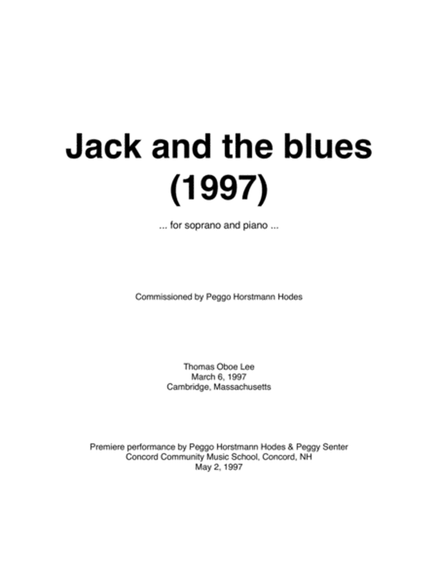 Jack and the blues (1997) for soprano and piano image number null