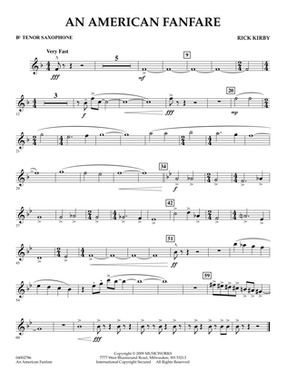 An American Fanfare - Bb Tenor Saxophone