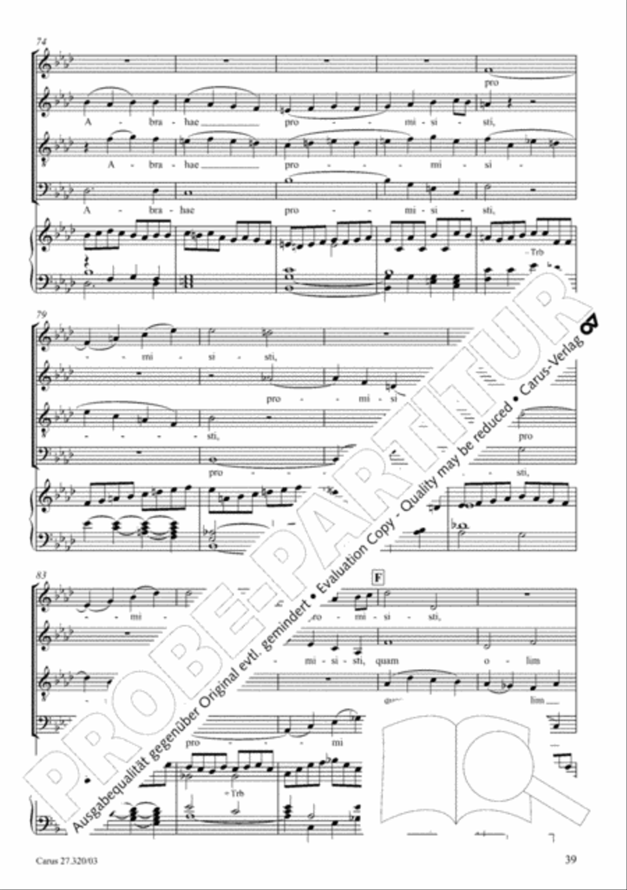 Requiem in D minor 4-Part scores gallery preview page 40