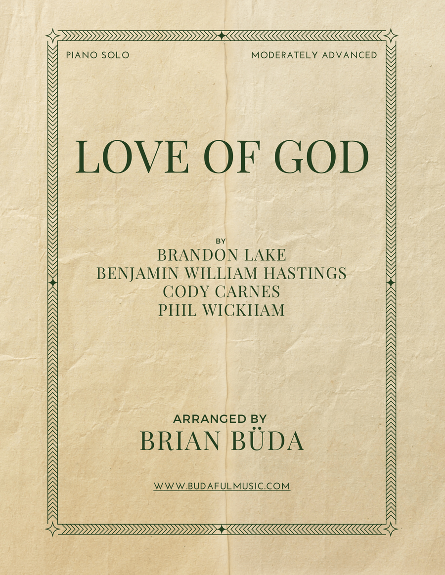 Love Of God Piano Solo scores gallery preview page 1