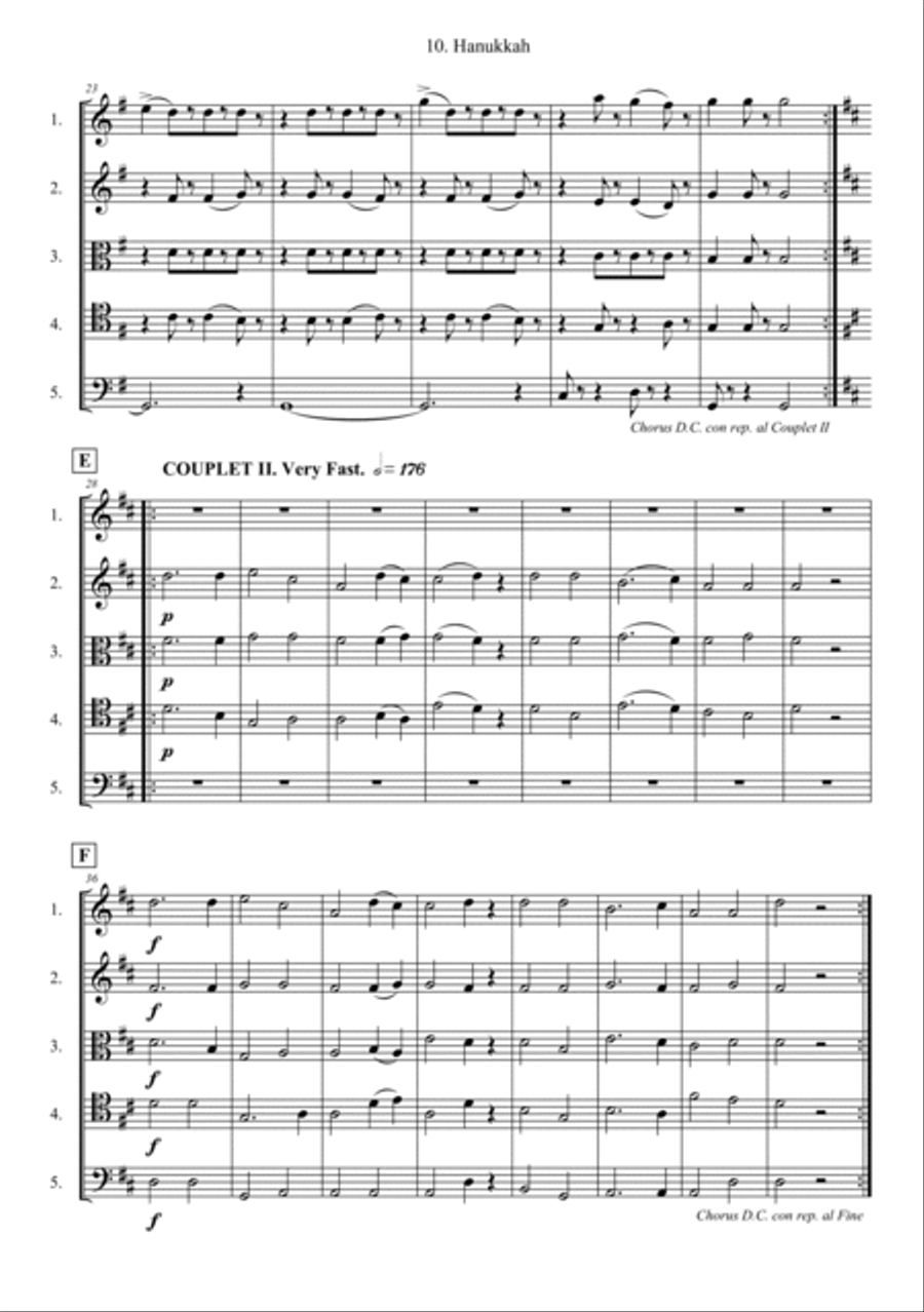Hanukkah School and Community scores gallery preview page 3