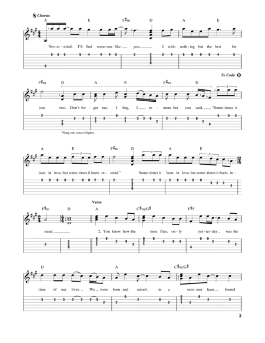 Someone Like You Acoustic Guitar scores gallery preview page 3