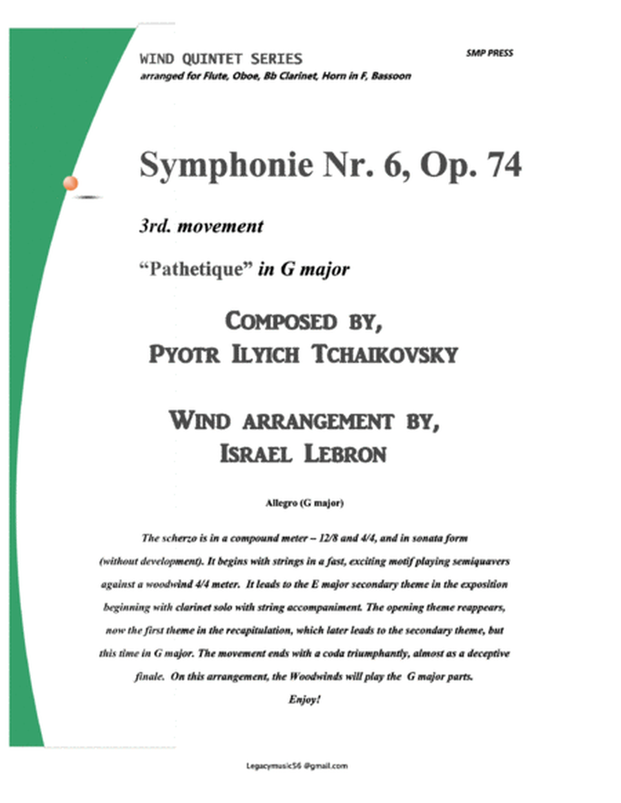 Symphonie Nr. 6, Op. 74 3rd Movement in G Major image number null