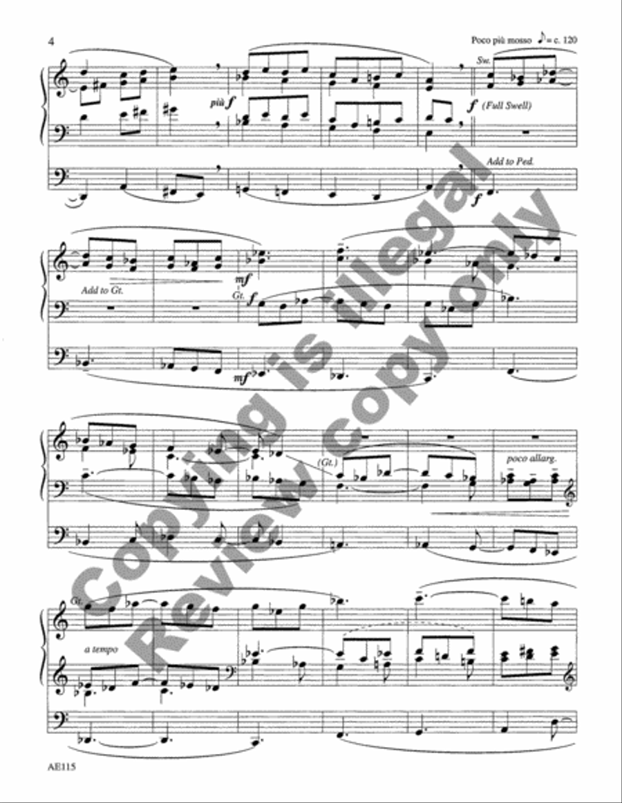 A Prelude for Easter Morning Organ scores gallery preview page 6