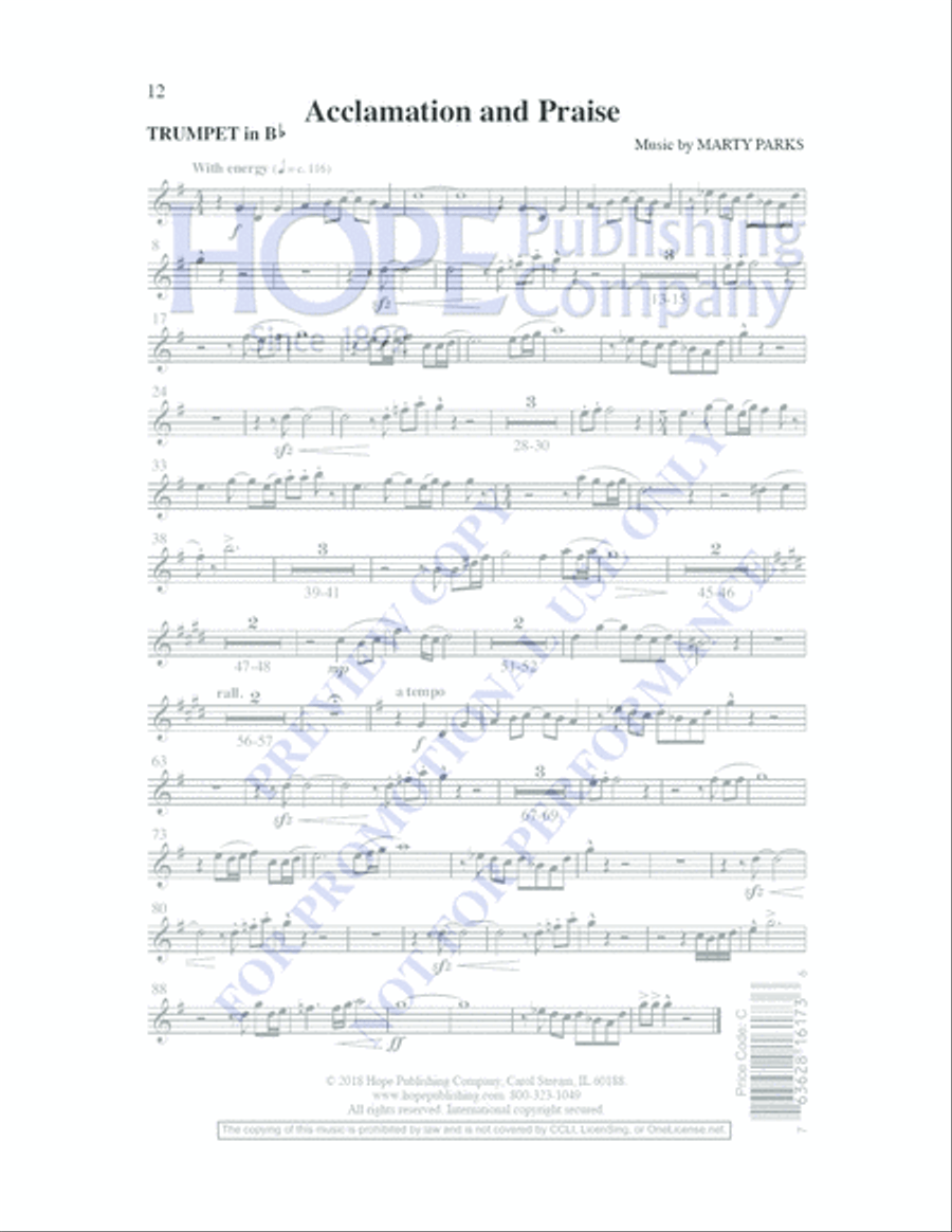 Acclamation and Praise Acclamation and Praise 4-Part scores gallery preview page 11