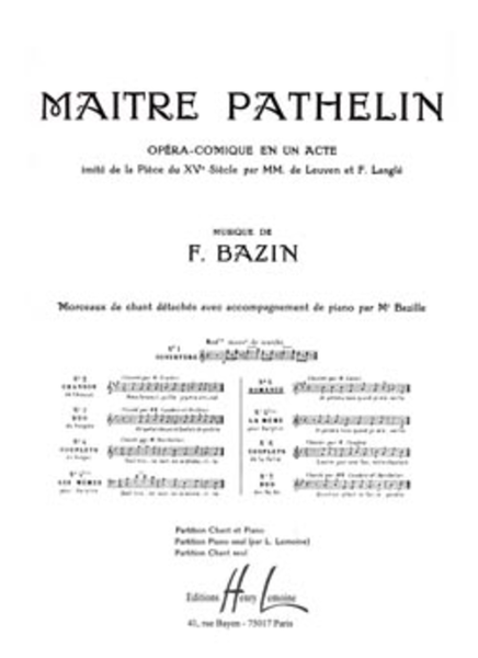 Maitre Pathelin No. 5 Romance