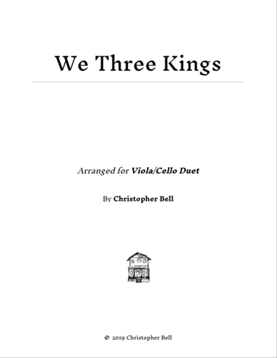 We Three Kings - Easy Viola/Cello Duet String Duet scores gallery preview page 1