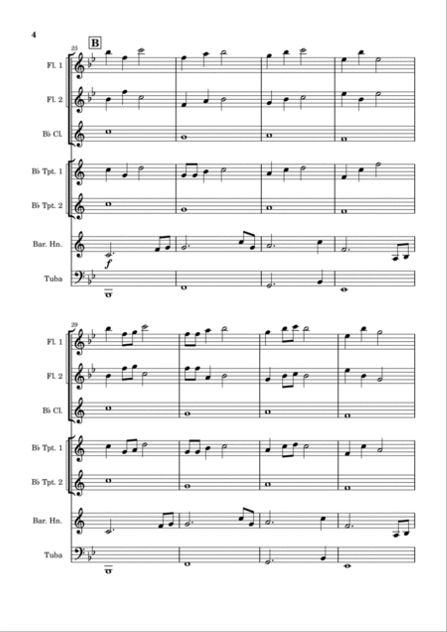 Afternoon Concert Band scores gallery preview page 4