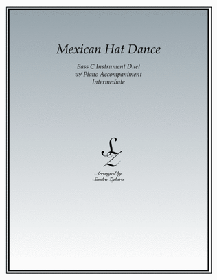 Book cover for Mexican Hat Dance (bass C instrument duet)