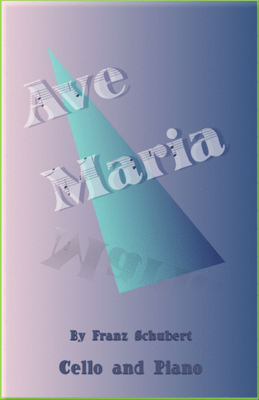 Ave Maria by Franz Schubert, for Cello and Piano Piano scores gallery preview page 1