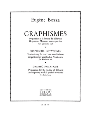 Book cover for Graphismes (clarinet Solo)