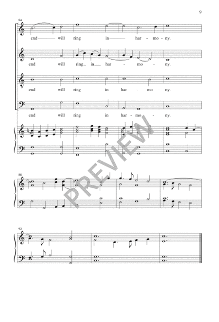When Music Wakes My Sleeping Heart 4-Part scores gallery preview page 10