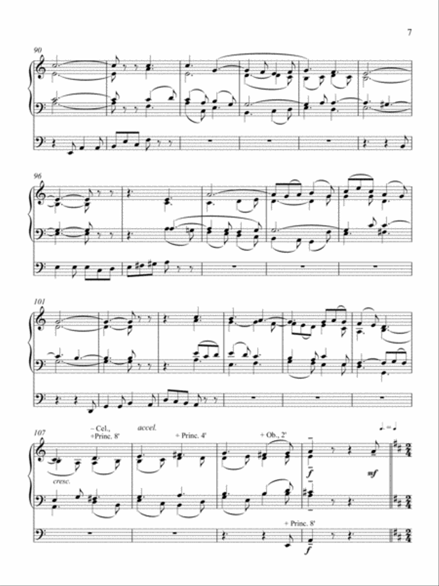 Variations and Fugue on a Christmas Carol Organ Solo scores gallery preview page 6