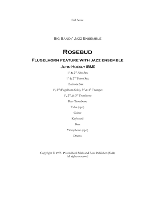 Book cover for Rosebud- jazz ensemble, big band