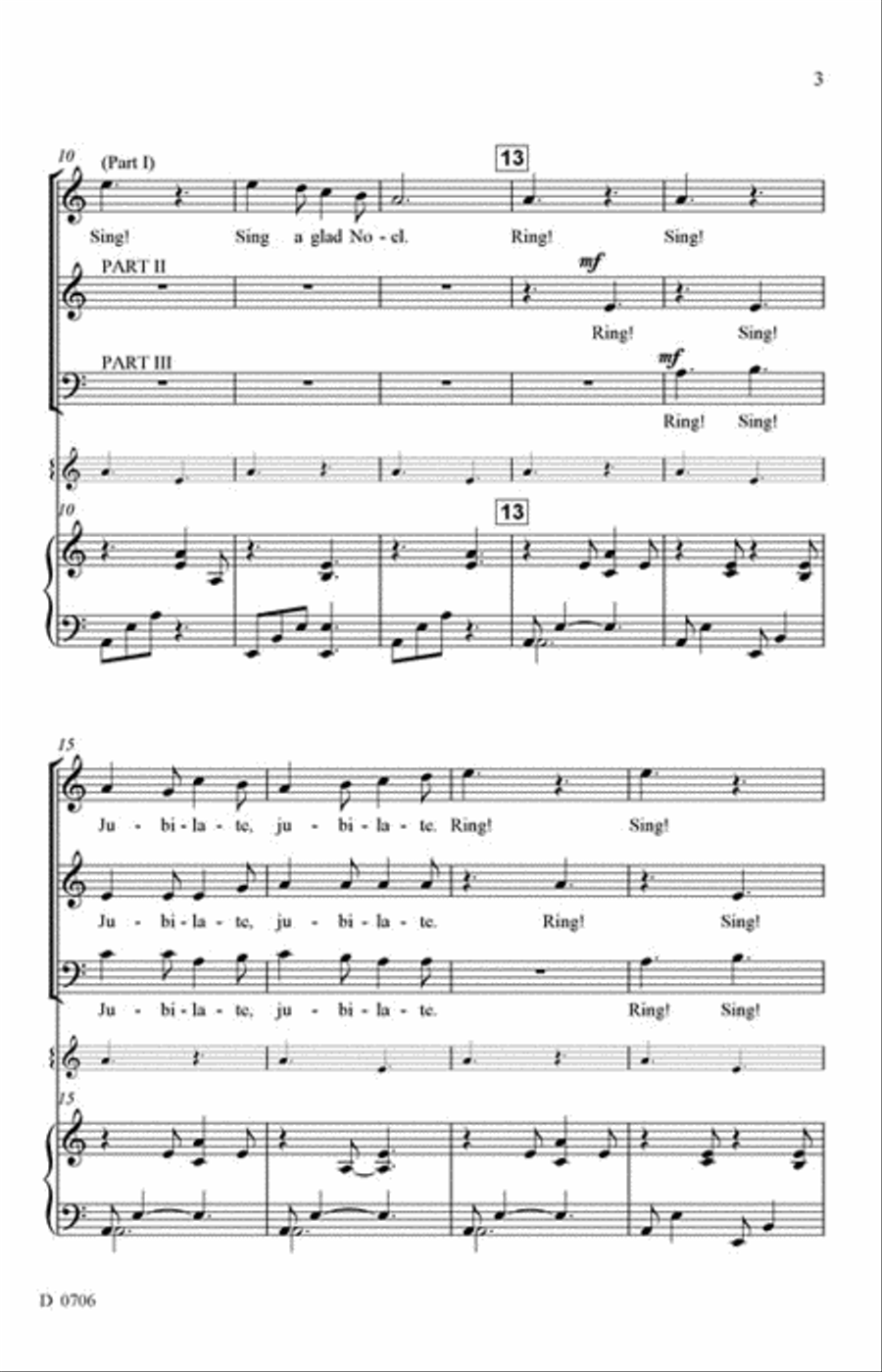 Ring! Sing Noel! Ring! Sing Noel! 3-Part scores gallery preview page 3