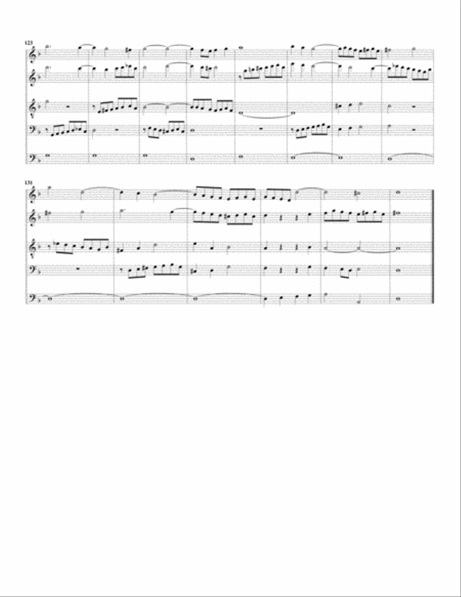 Fuga sopra Magnificat, BWV 733 (arrangement for 5 recorders) Recorder scores gallery preview page 6
