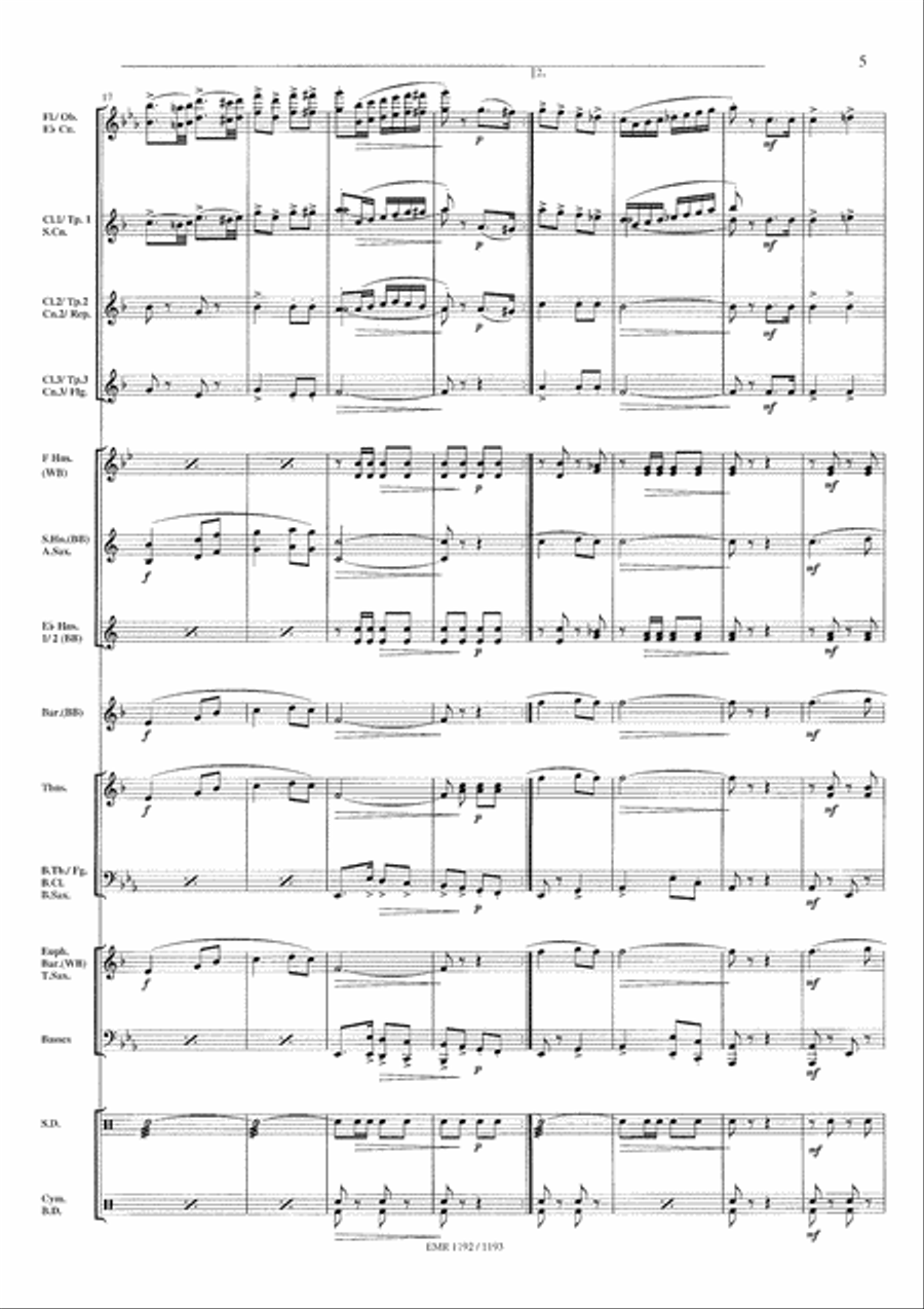 Marche du Boulanger Concert Band scores gallery preview page 6