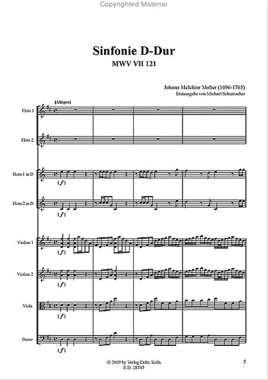 Sinfonien Nr. 121 & 122 Orchestra scores gallery preview page 2