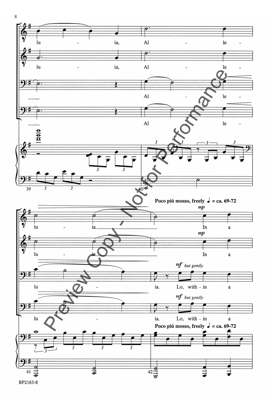 See Amid the Winter's Snow - TTBB TTBB scores gallery preview page 9