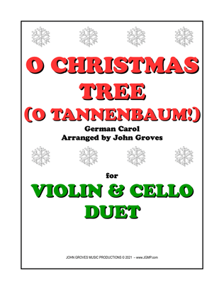 Book cover for O Christmas Tree (O Tannenbaum!) - Violin & Cello Duet