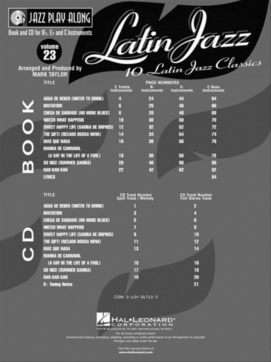 Volume 23 - Latin Jazz image number null
