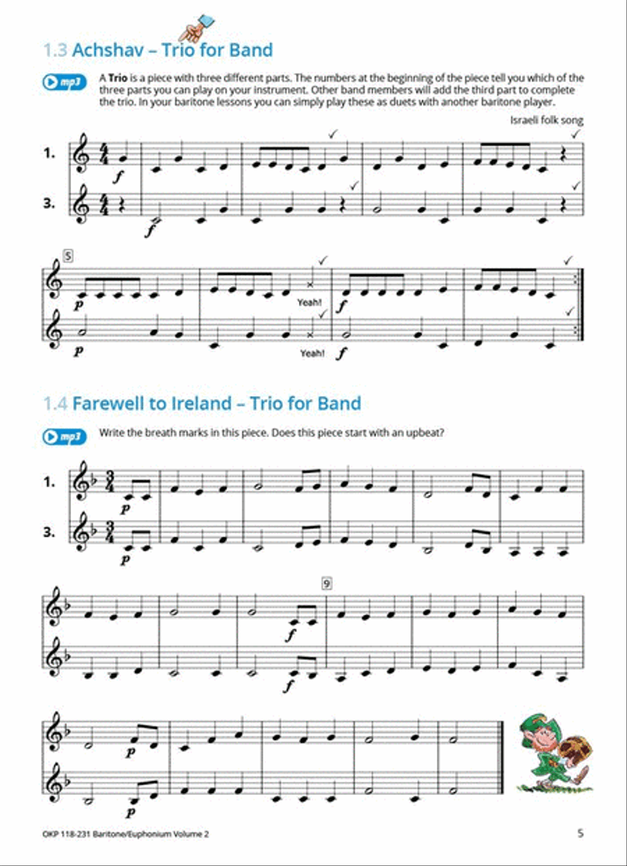 Learning Music Together Vol. 2 Baritone Horn scores gallery preview page 3
