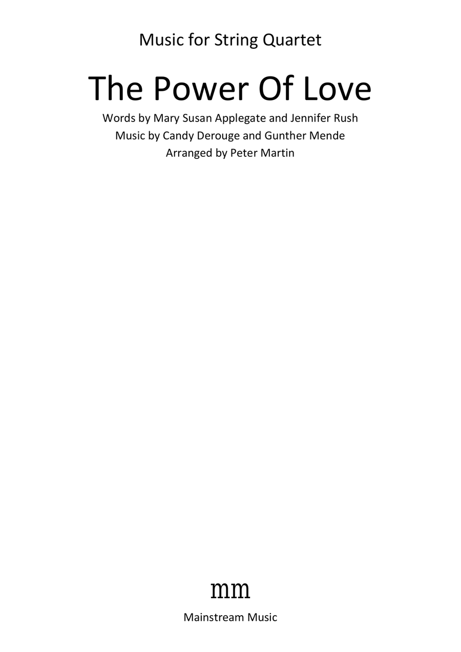 The Power Of Love String Quartet scores gallery preview page 2