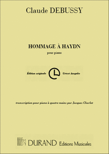 Hommage A Haydn, Pour Piano