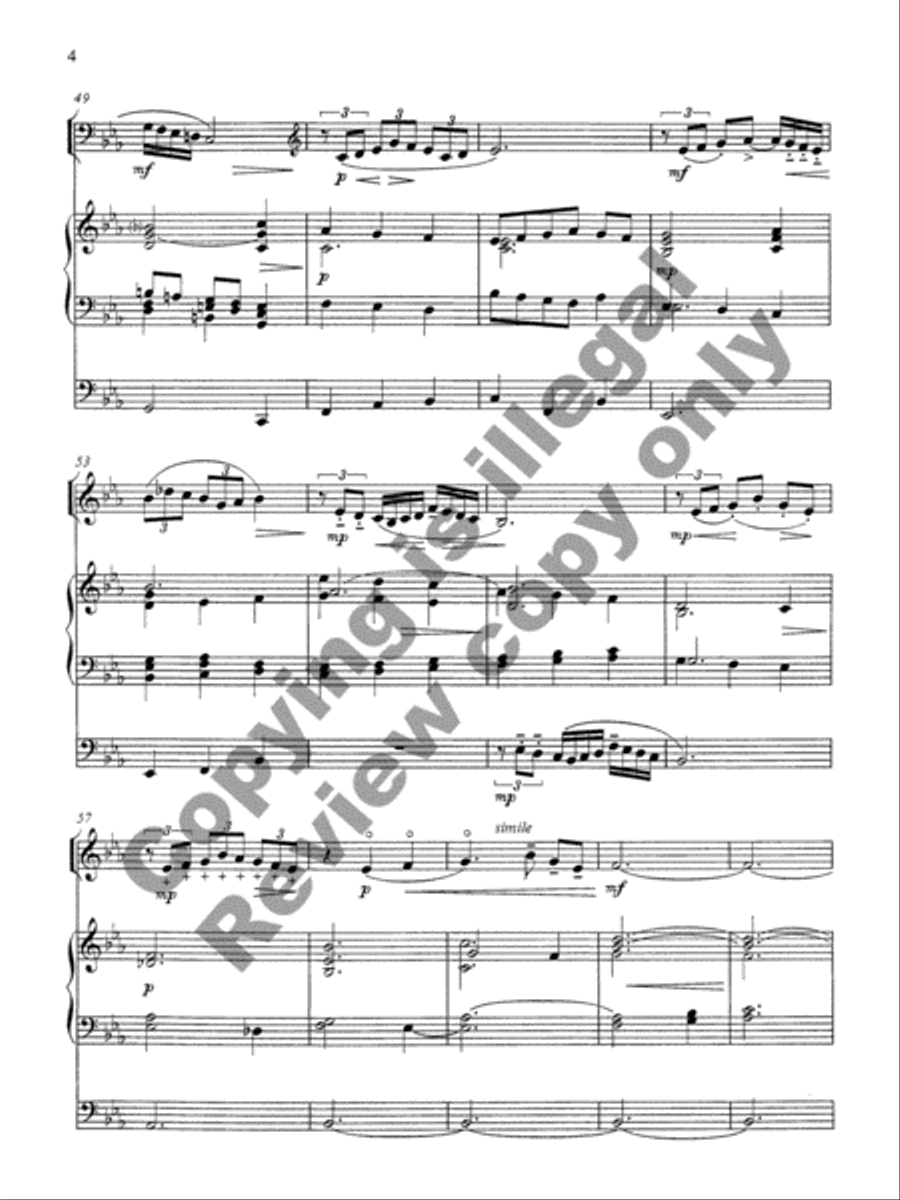Variations on Divinum mysterium Horn scores gallery preview page 6