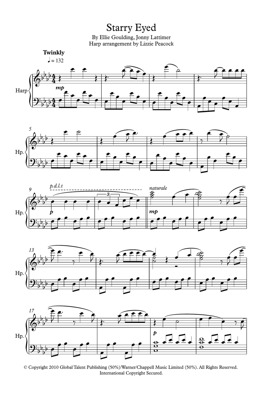 Starry Eyed Harp scores gallery preview page 1