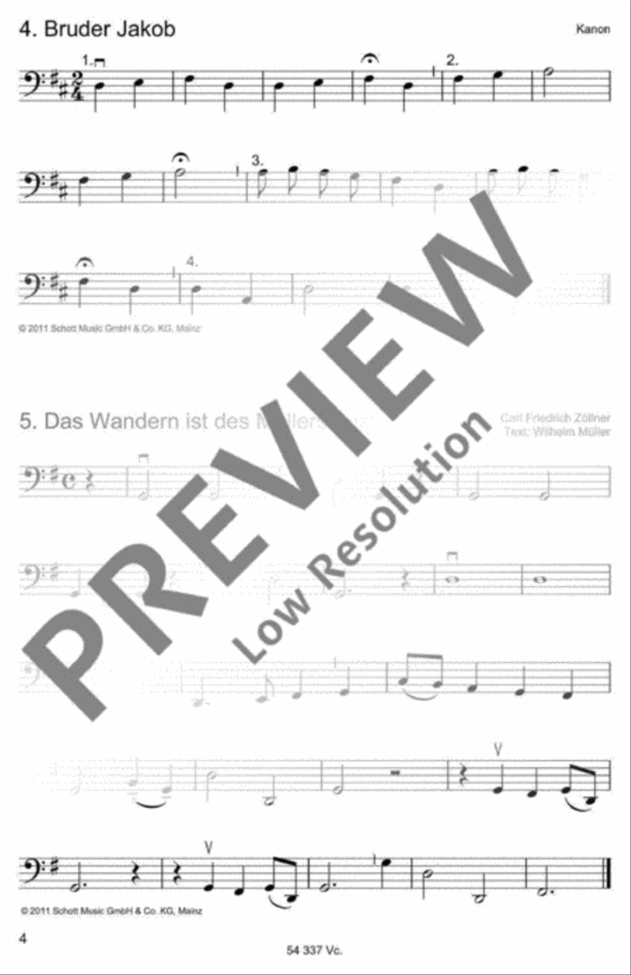 Die schönsten Volks- und Kinderlieder Part scores gallery preview page 5